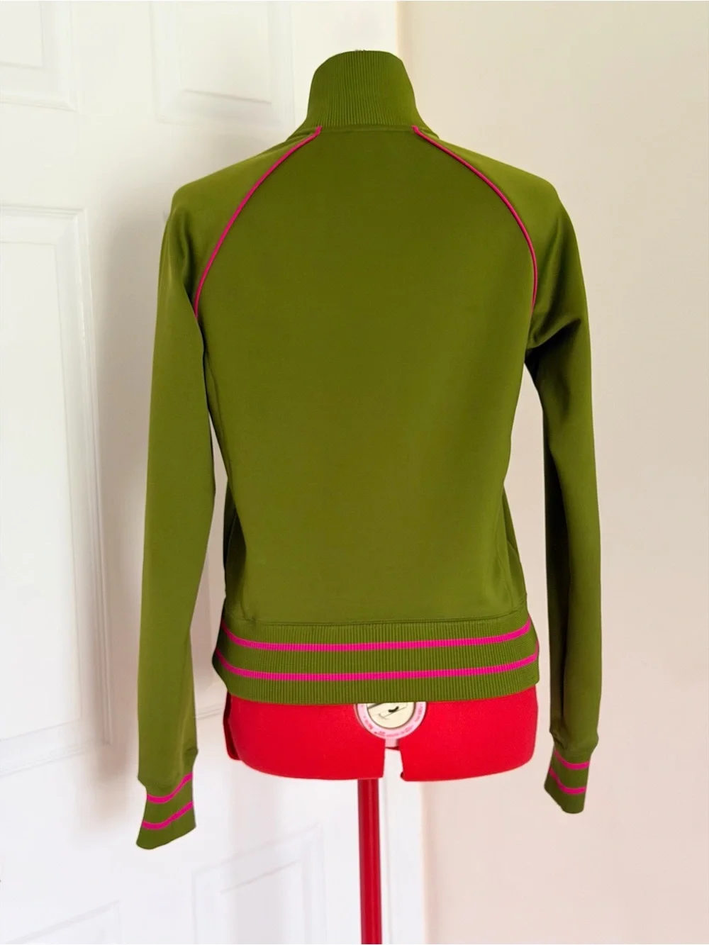 RARE Y2K The North Face A5 Series Full Zip Track Jacket Women S Olive Green Pink
